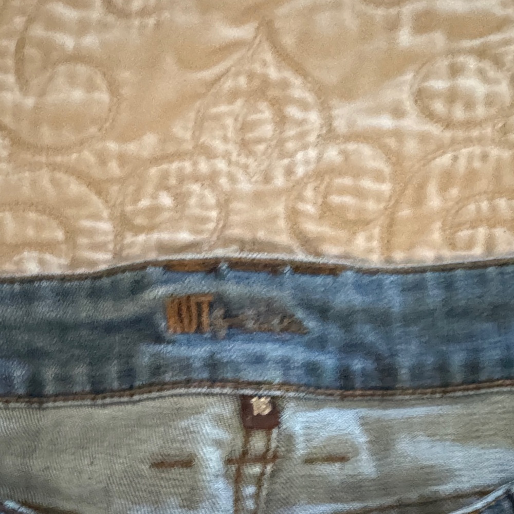 Kut from the Kloth Distressed Flare Jeans in Blue - Picture 2 of 3